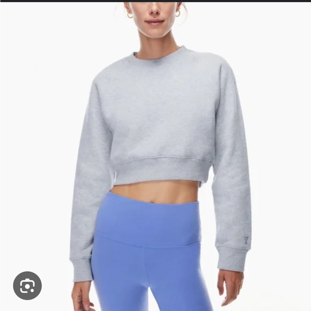 TNA cropped grey sweatshirt
